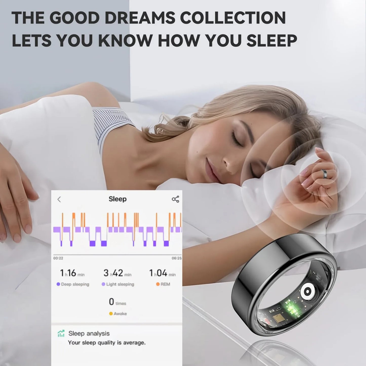 Nyveo Smart Ring – Fitness, Sleep & Health Tracker